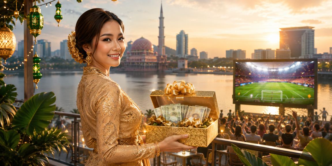 Pengguna dari Putrajaya menikmati pertaruhan bola sepak fd2 dengan pakaian kebaya